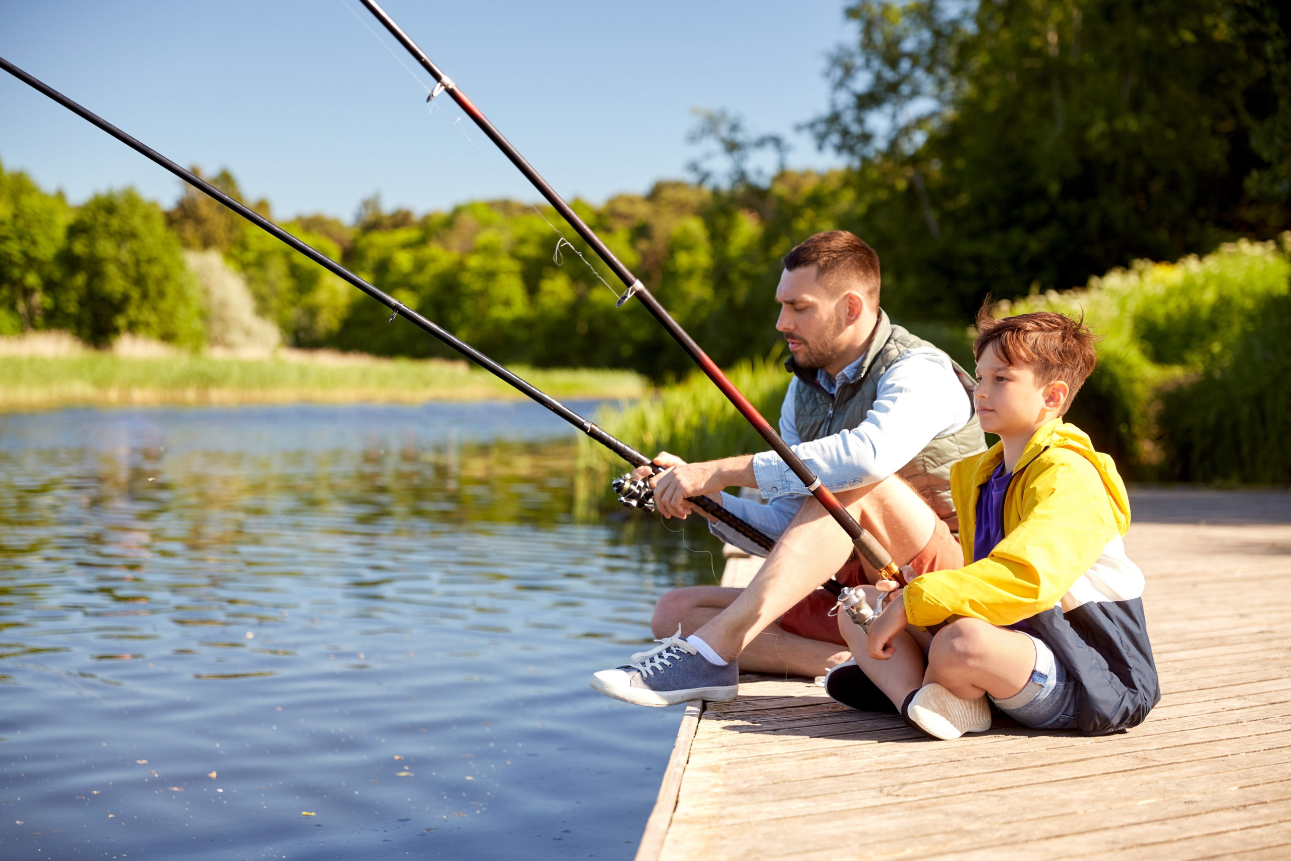 family, generation, summer holidays and people concept - happy s